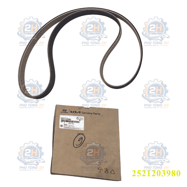 Dây tăng tổng Hyundai Accent, Kia Soluto, Morning 2017 6PK1227 2521203980 Mobis