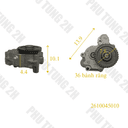 [CHÍNH HÃNG] Bơm Dầu (Bơm Nhớt) Hyundai County Thân Nhỏ - 36 Bánh Răng - Mã 2610045010 thumbnail 2