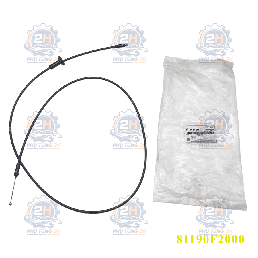 Dây mở nắp cappo đoạn dài Hyundai Elantra 2017-2022 81190F2000 Mobis — ảnh 1