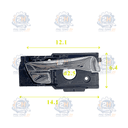 Tay mở cửa trong có mạ Hyundai Accent 2011 826201R010CR Mobis thumbnail 9