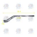 Nẹp ca lăng cạnh RH Hyundai Santafe 2021 86596S1600 Mobis thumbnail 8
