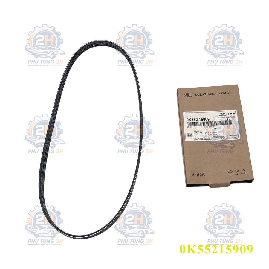 Dây điều hòa trợ lực Hyundai Getz 4pk870 0K55215909 Mobis — ảnh 1