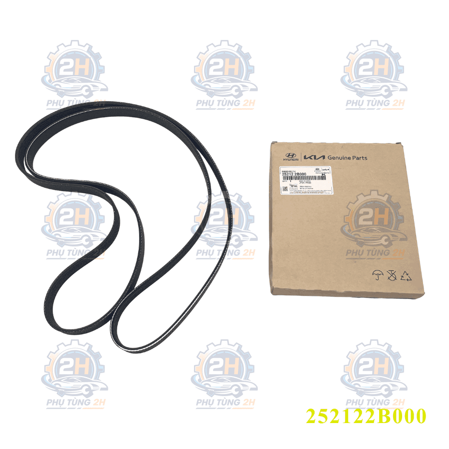 Dây tăng tổng Kia Forte, Carens 1.6 (trợ lực dầu) 6PK2137 252122B000 Mobis — ảnh 1