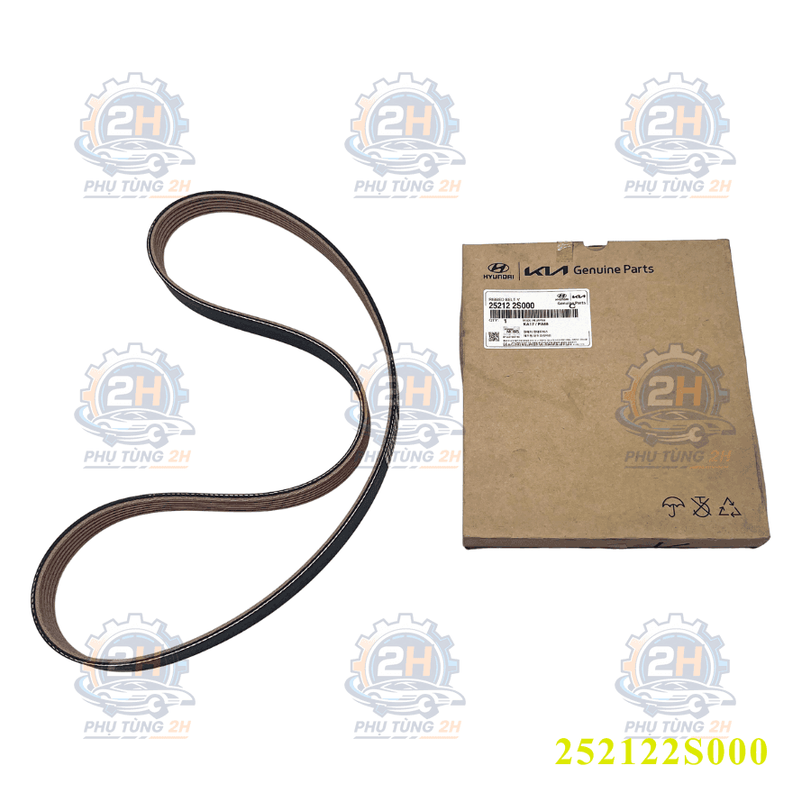 Dây tăng tổng Hyundai Santafe- Sonata 21-22 6pk1080 252122S000 Mobis — ảnh 1