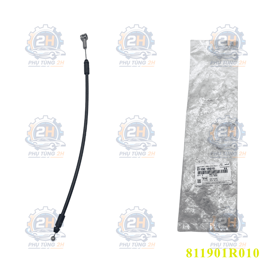 Dây giật nắp capo Hyundai Accent 11-15 ngắn 811901R010 Mobis — ảnh 1